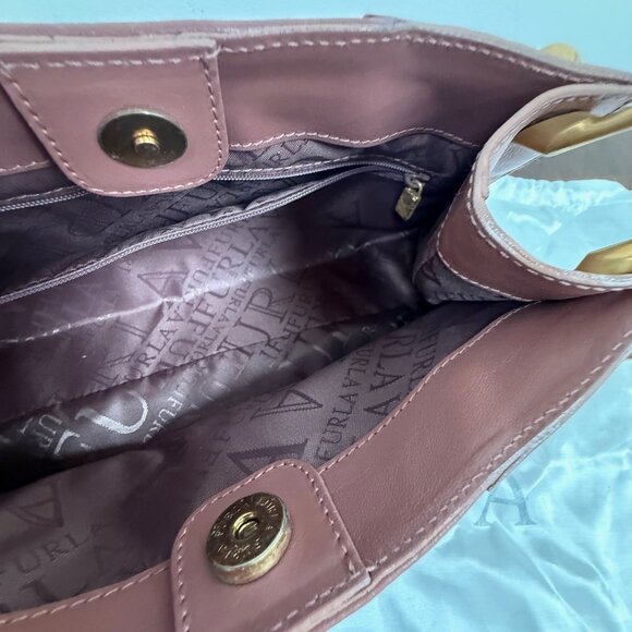 Furla Leopard Print Mauve Pumps & Matching Purse - Picture 7 of 9